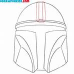 how to draw the mandalorian helmet3