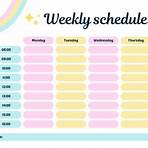 free class schedule generator for kids worksheets4