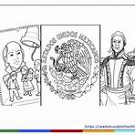 imagen de héroes de la independencia de méxico para colorear2