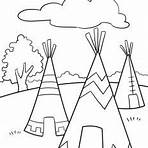 native american night before christmas coloring sheets for kids5
