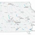 state of iowa map with cities and towns highways3