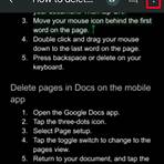 how to delete google docs documents on a ipad air1