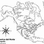 mapa de américa del norte para colorear1