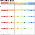 calendrier novembre 20234