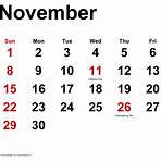 How do I print a calendar for November 2020?1