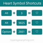 How to find the symbols for heart symbols?2