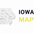 state of iowa map with cities and towns highways1