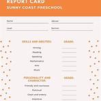 benenden school report card template for daycare for kids printable2