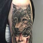 wolf tattoos for courage5