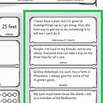 how many names are there in dungeons and dragons characters sheets4