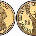 united states dollar coin with john adams worth1