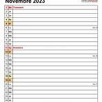 calendrier novembre 20235