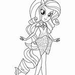 rainbow dash equestria girls para colorir2