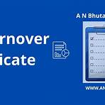 turnover certificate format in word2