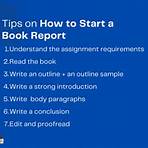 how to start a book report college level2