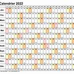 calendrier par semaine 20224