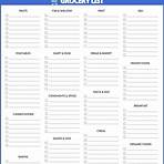 how many pages are in a grocery shopping list free printable form1