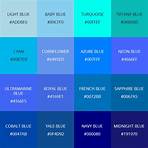 blue color names list1
