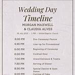 free sample schedule of events wedding template2