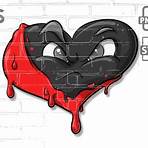 broken heart symbol black and white svg christian2