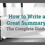 how to write a summary example5