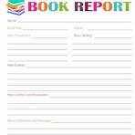 What is a free printable book report template?2