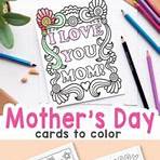 mother's day card to color4
