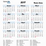 what is the 2019 pdf calendar version date1