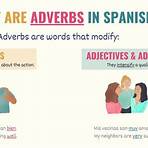 what are the different forms of spanish verbs adverbs list1