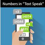 what is a text message called and what type of number is used to represent1