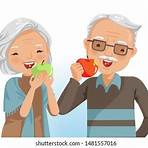 cartoon pictures of elderly people eating habits2