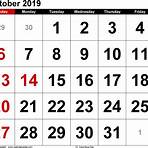 free printable 2019 calendar october 1 20202
