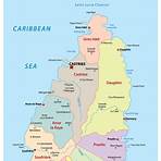 saint lucia map caribbean2