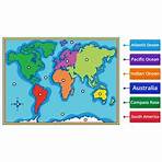 wall world map for kids continents and oceans1