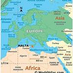 malta island map in world3