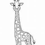 desenho de girafa para imprimir e colorir1