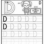 trace the letter d worksheets for pre k number 13 activities3