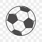 football boy image clip art transparent png black and white1