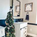 slim flocked christmas tree decorating ideas1