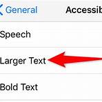 how to change the font size on iphone1