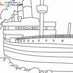 imágenes del titanic para colorear1