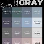 shades of grey color code rgb2
