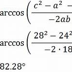 teorema del coseno fórmula4