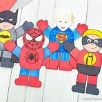 make a superhero and play with it free printable template2