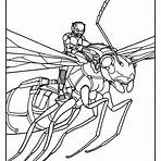 vespa e homem formiga para colorir3