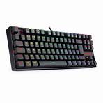 teclado mecânico redragon kumara branco switch brown5