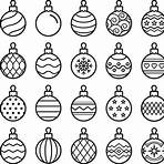 black and white christmas clipart vector2