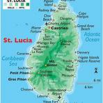 saint lucia map caribbean1