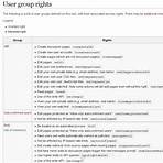 Which user groups do Wiki users belong to?2