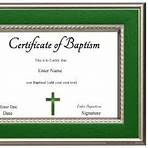 Do you offer free baptism certificates?2